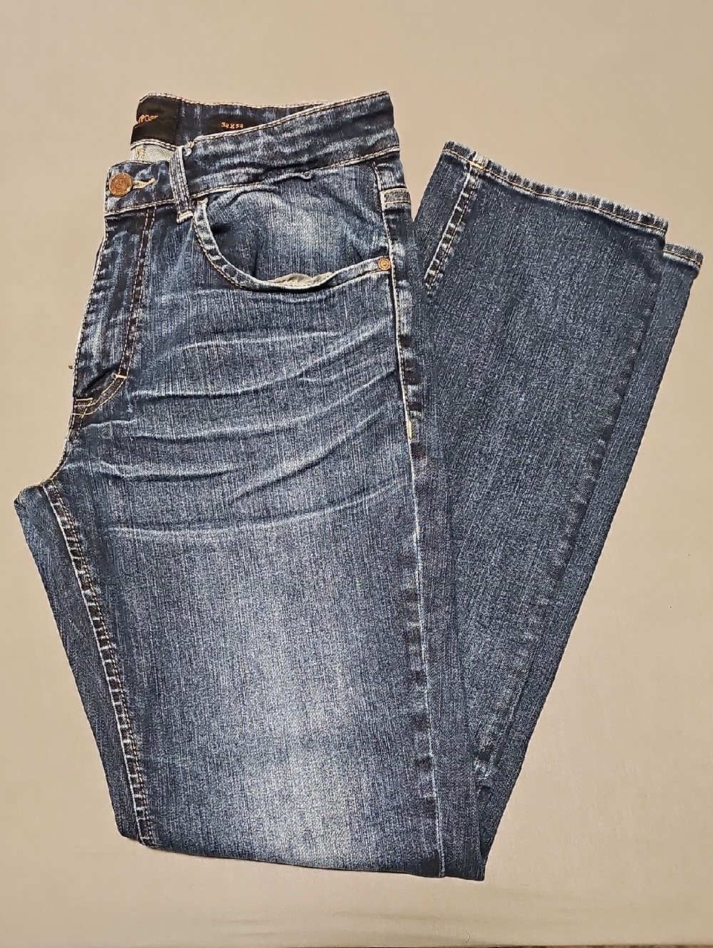 OUTPOST Makers Men's Slim Straight Dark Wash Jeans - 32x32 - Like New